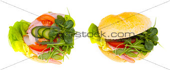 Delicious and healthy sandwich