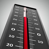 Thermometer heat close-up
