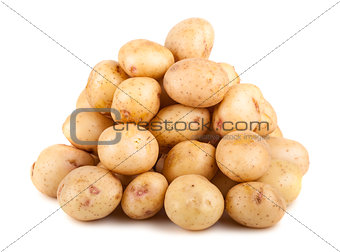 Big heap of raw potatoes 