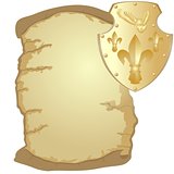 Parchment and shield
