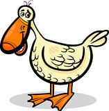 duck farm bird cartoon illustration