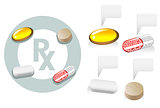 Tablet, capsule, softgel, caplet, Rx medicine and vitamins