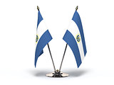 Miniature Flag of El Salvador (Isolated)