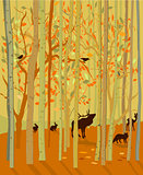 Forest Animals in Autumn