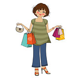 woman at shopping