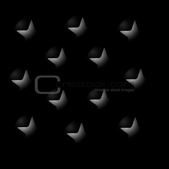 Aimless abstract composition on a black background.