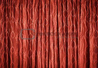 Red curtains - background