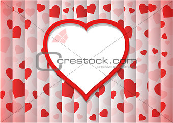 abstract background with red heart