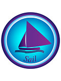 Boat - sail logo