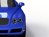 Luxury car blue