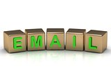 email sign on the gold cubes