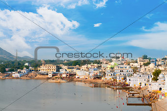 Holy sacred place for Hindus town Pushkar, India