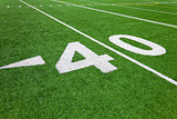 forty yard line - football 