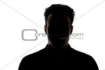 Man figure in silhouette