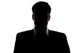 Businessman silhouette wearing a suit
