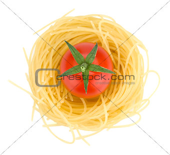 Italian pasta and cherry tomato