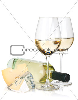 White wine and cheese