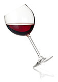 Wine collection - Red wine in falling glass
