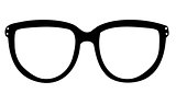 Isolated Vector illustration of a pair of glasses