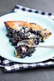 Blueberry pie slice