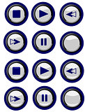 blue-themed buttons