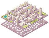 Isometric city map creation kit