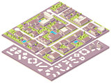 Isometric small town map creation kit