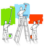 three painters