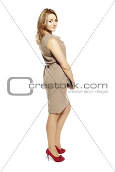 Attractive businesswoman with digital tablet