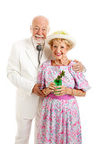 Portrait of Southern Seniors with Mint Julep