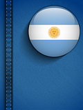 Argentina Flag Button in Jeans Pocket