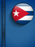 Cuba Flag Button in Jeans Pocket