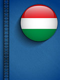 Hungary Flag Button in Jeans Pocket