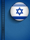 Israel Flag Button in Jeans Pocket