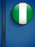 Nigeria Flag Button in Jeans Pocket