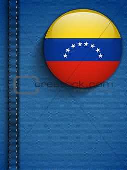 Venezuela Flag Button in Jeans Pocket