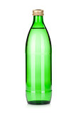 Glass bottle of sparkling water