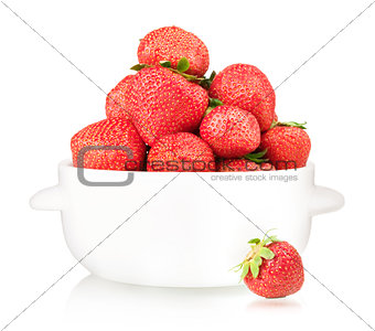 Bowl with strawberry