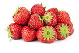 Strawberry fruits heap