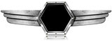 Hexagonal Porthole with Metal Wings