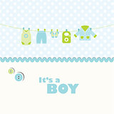 Baby shower card with copy space