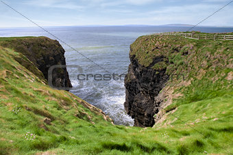 green cliff walk view