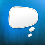 Blue Texture With Speech Bubble