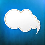 Blue Texture With Speech Bubble