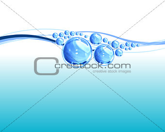 Abstract water drops