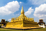 Golden Wat That Luang in Vientiane, Laos