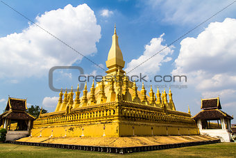 Golden Wat That Luang in Vientiane, Laos