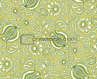 Vector. Seamless floral background