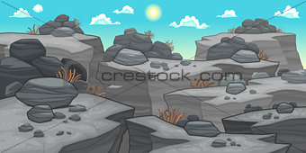 Landscapes with rocks. 