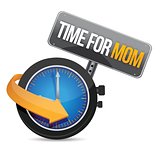 Time for Mom concept and sign